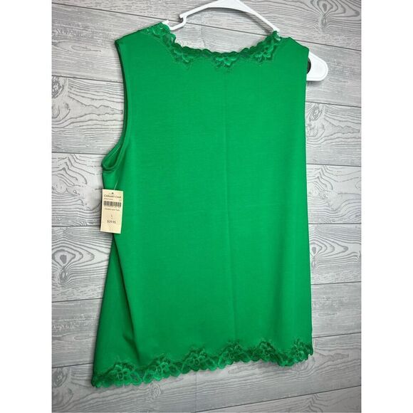 New with tag Coldwater Creek green tank size large ￼ - Picture 4 of 5